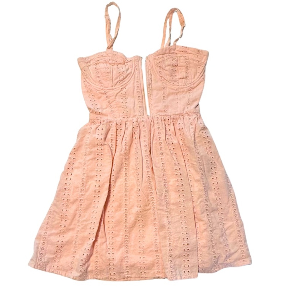 Forever 21 Y2K Babydoll Top Boho Coquette Fairy Pink Size Small